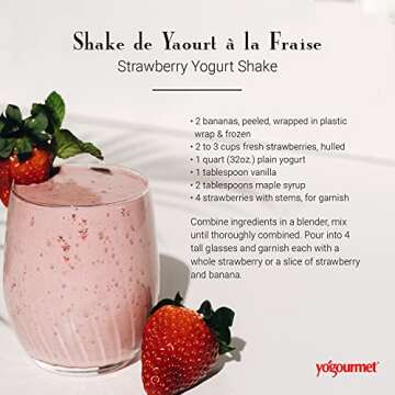 Yogourmet Yogurt Starter (16 Pack) - Make Yogurt at Home - Starter Culture - All Natural, Gluten Free, Kosher, Halal - 3 g Sachets