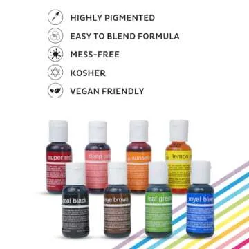 Chefmaster Neon Brite Green Food Coloring - Vibrant Dye for Baking