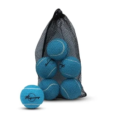 Magicorange 6 Pack Dark Blue Tennis Balls - Perfect for Pets & Training