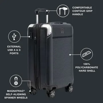 Travelpro 20-Inch Hardside Spinner Suitcase - TSA Lock