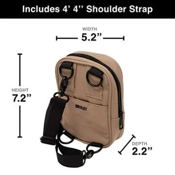 Brixley Crossbody Bag Sling Purse for Women Men Travel, Multi Position Fanny Back Pack