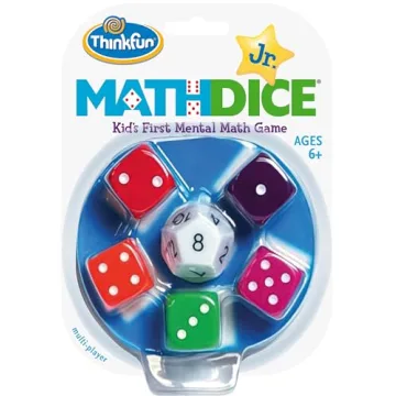 ThinkFun Math Dice Junior Game - Fun Math Skills Builder