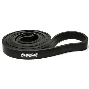 Iron Core Athletics Pull-Up Assistance Bands - Heavy Long Loop Resistance Bands Set 10-120 lbs for Men & Women | Ideal for Strength Training, Powerlifting, Home & Gym Workouts