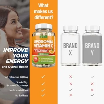 DACHA Liposomal Vitamin C 1700mg - Immune Booster 200 Capsules