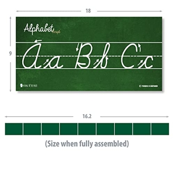 Vibrant Cursive Alphabet Wall Strip for Classrooms