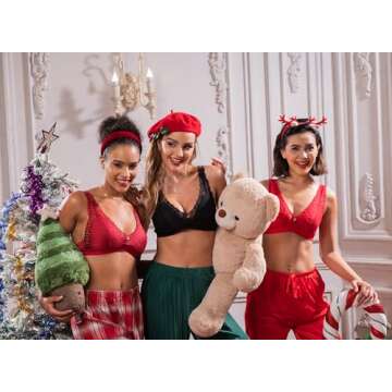 Stylish UCA Wireless Lace Bralette - Comfort & Support