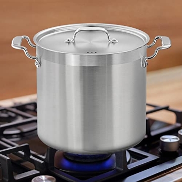 NutriChef 20 Quart Heavy-Duty Stockpot for All Cooktops