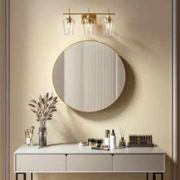 VONLUCE 3-Light Bathroom Vanity Light Fixture for Versatile Spaces