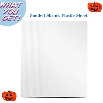 Warckon 36 Pieces Shrink Plastic Sheets for Creative Kids Crafting