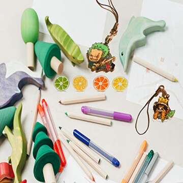 Warckon Shrink Plastic Sheets for Kids' Crafts