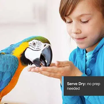 HARI Tropican Bird Food, Hagen Parrot Food with Peanuts & Sunflower Seeds, Parrot Granules for Small Parrots, High Performance 2 mm, 25 lb Bag (packaging may vary)