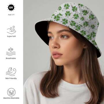 Rurymoe St Patricks Day Bucket Hat for Men and Women