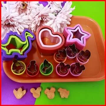 GELIFATLE Sandwich Cutter Set - Fun Shapes for Kids Lunches