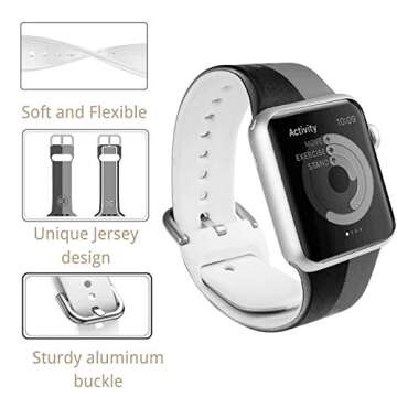 Basketball design Compatible with Apple Watch Band 38mm/40mm/42mm/44mm,Classic Cute Fashion for Kids Men Boys Character Silicone Band Compatible iWatch SE,Series 5,Series 4,Series 3,Series 2,Series 6