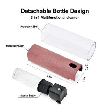 Fingerprint Proof Screen Cleaner 2PCS, Screen Cleaner Touchscreen Mist Spray for Electronic Smart Ph...