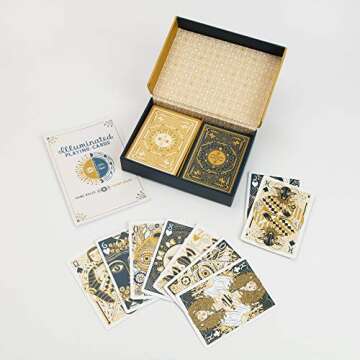 Illuminated Playing Cards: Two Decks for Games and Tarot (The Illuminated Art Series)