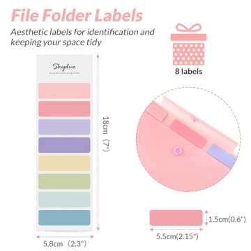 SKYDUE Accordion File Organizer, File Folders with 5 Pockets, Portable Document Organizer, Pink School Office Supplies