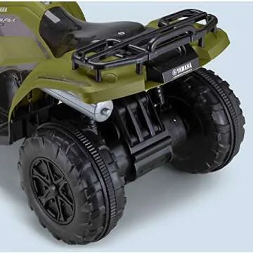 Kid Trax Yamaha ATV Toddler/Kids Electric Ride On Toy, 12 Volt, 3-7 yrs Old, Max Weight 88 lbs, Single or Double Riders, MP3 Player Input, Kodiak Green