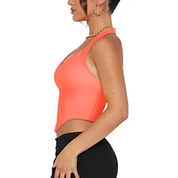 Trendy REORIA Halter Crop Top with Stylish Design for Women