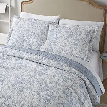 Laura Ashley Amberley Quilt Set - Lightweight Cotton Bedding