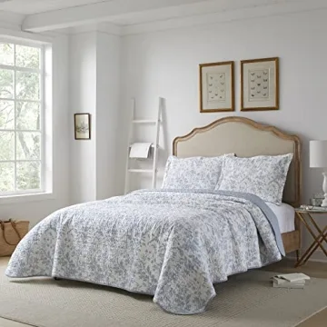 Laura Ashley Amberley Quilt Set - Lightweight Cotton Bedding