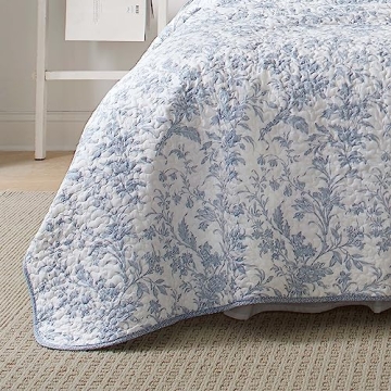 Laura Ashley Amberley Quilt Set - Lightweight Cotton Bedding