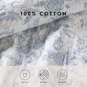 Laura Ashley Amberley Quilt Set - Lightweight Cotton Bedding