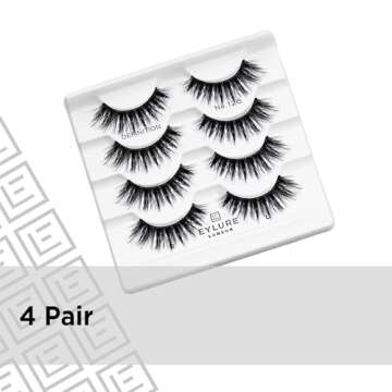 Eylure Dramatic Definition No. 126 Eyelashes Multipack, 4 Pairs