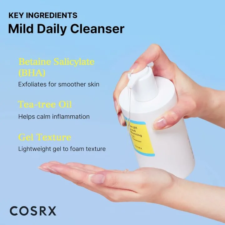 COSRX Low pH Good Morning Gel Cleanser for Sensitive Skin