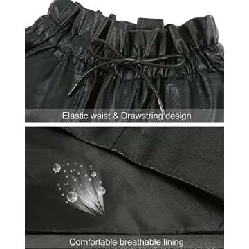 Stylish QIANXIZHAN Women's Faux Leather Shorts for Comfort