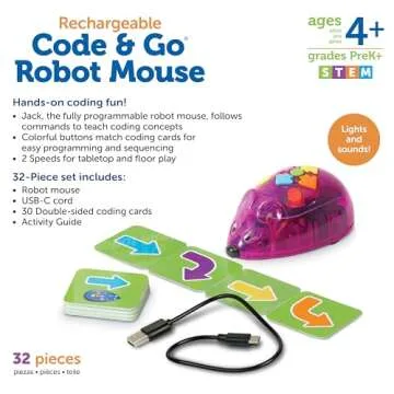 Learning Resources Rechargeable Code & Go Robot Mouse