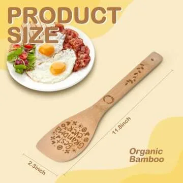 Wooden Cooking Spoons Set - Ideal Mom & Grandma Gift