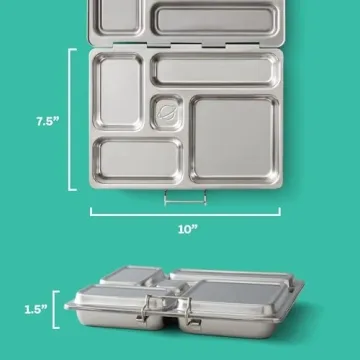 PlanetBox ROVER Stainless Steel Bento Lunch Box for All Ages