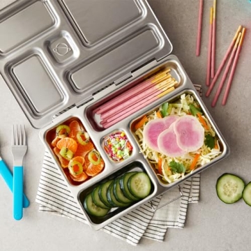 PlanetBox ROVER Stainless Steel Bento Lunch Box for All Ages