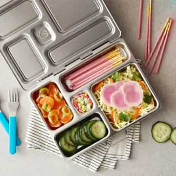 PlanetBox ROVER Stainless Steel Bento Lunch Box for All Ages