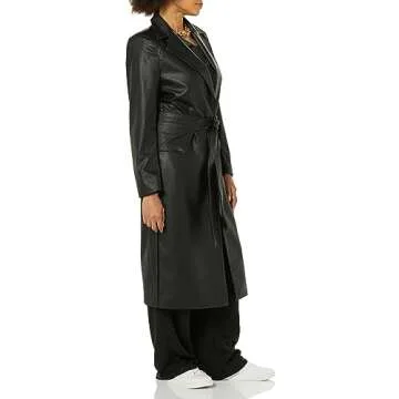 TEREA Women's Vegan Leather Coat - Chic and Stylish Outerwear