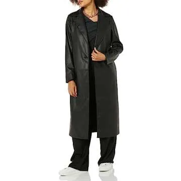 TEREA Women's Vegan Leather Coat - Chic and Stylish Outerwear