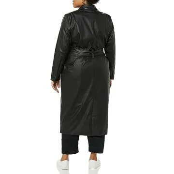 TEREA Women's Vegan Leather Coat - Chic and Stylish Outerwear