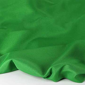 Green Screen Backdrop Fabric Photo Video Studio Polyester Wrinkle Free Washable and Softable Fabric Background for Movie, Photography Studio Streaming BV052 (7x5 ft/2.1x1.5m)