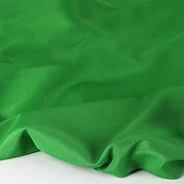 Green Screen Backdrop Fabric Photo Video Studio Polyester Wrinkle Free Washable and Softable Fabric Background for Movie, Photography Studio Streaming BV052 (7x5 ft/2.1x1.5m)