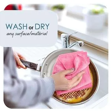 Hearth & Harbor Microfiber Cleaning Towels for Efficient Cleaning