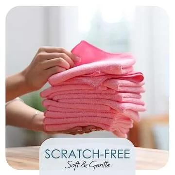 Hearth & Harbor Microfiber Cleaning Towels for Efficient Cleaning