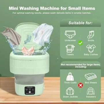 Compact Mini Portable Washing Machine for Easy Travel and Home Use