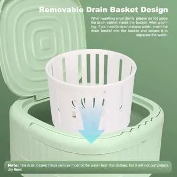 Compact Mini Portable Washing Machine for Easy Travel and Home Use