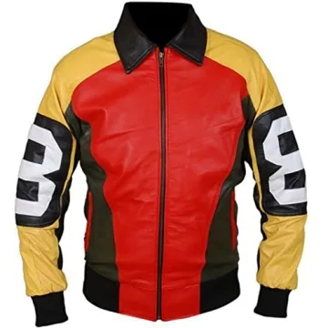 Premium Wears 8 Ball Pool Bomber Leather Jacket for Men