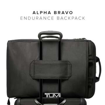 TUMI - Alpha Bravo Endurance Backpack - Large Travel Laptop Backpack - 22.0" X 14.0" X 8.5" - For 17" Laptop - Black
