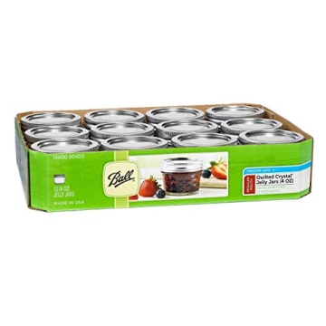 Ball Mason 8oz Quilted Jelly Jars - Ideal for Canning Gifts