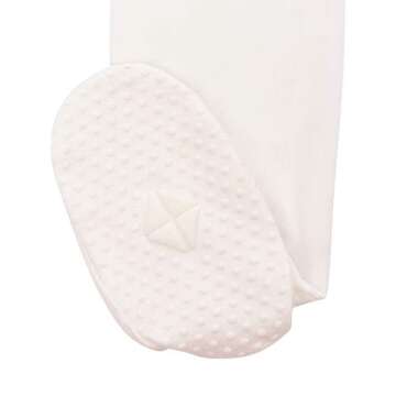 KYTE BABY Unisex Zipper Closure Footies, Rayon Made From Bamboo (Newborn, Cloud)