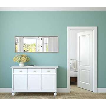 Hamilton Hills Silver Framed Mirror 18x48 for Any Room