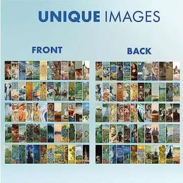 Aesthetic Bookmarks for Book Lovers - 60 Artwork Book Markers for Women & Men - Double-Sided Bulk Bookmarks for Kids & Teens - Unique & Cool Book Markers for Men Book Accessories by Livin Harmony